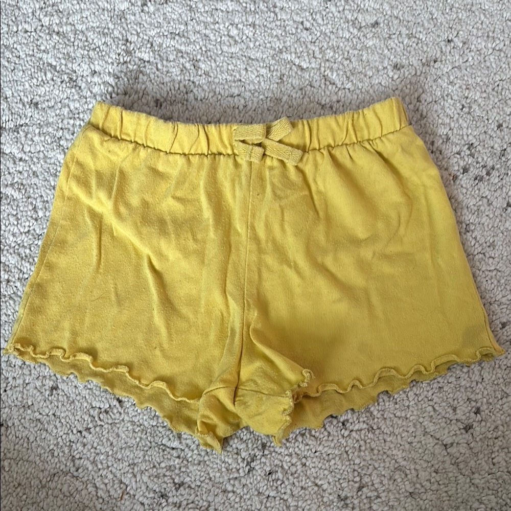 The Children's Place Girls Yellow Shorts Kids Size 4T